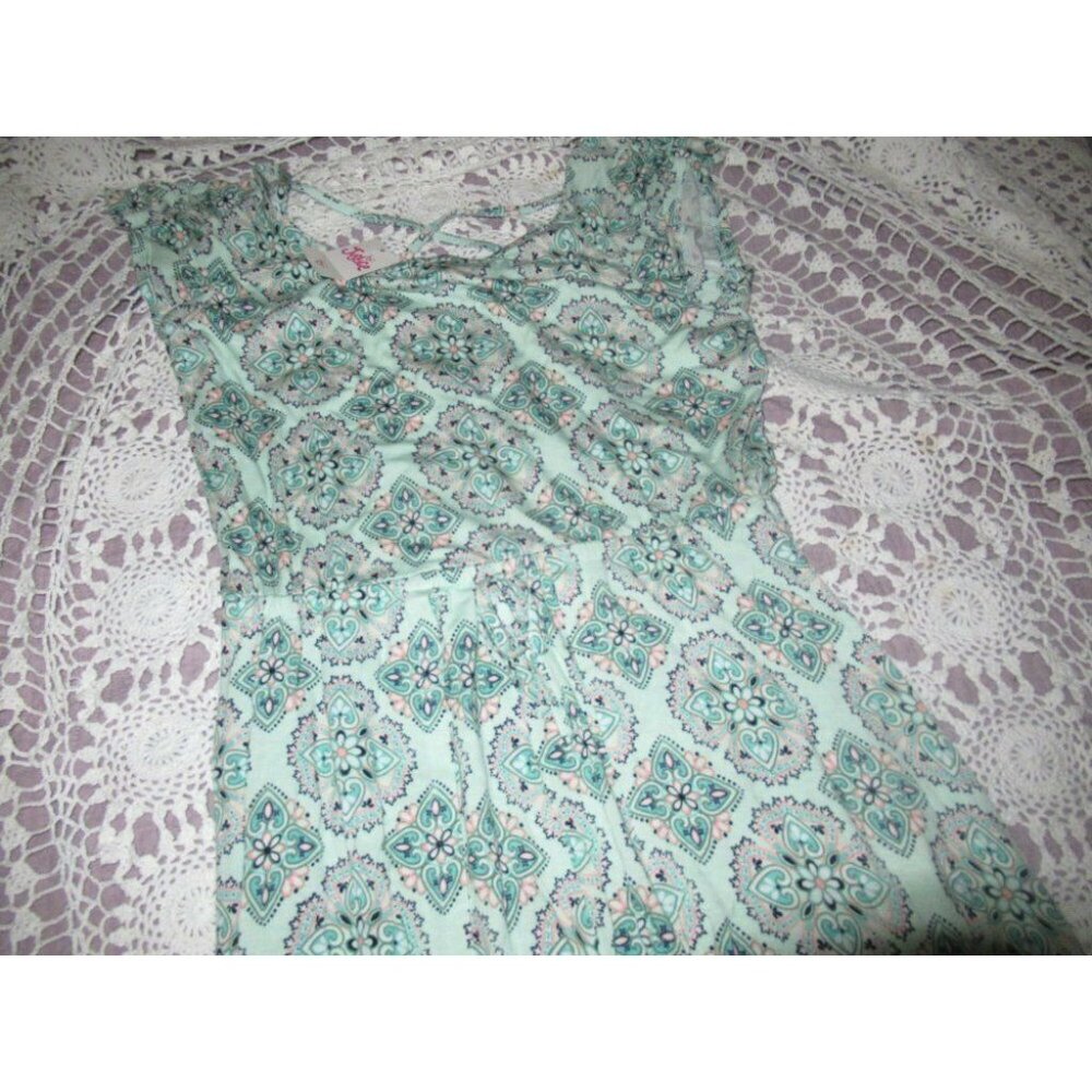 nwt Justice geo hi low dress girls 14